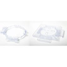 Seitliches Abschluss-Kit für Plattenlager – Schwarz – Verkleidungshalter für Terrassenplatten – Ideal für dunkle Feinsteinzeugplatten