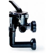 Válvula selectora 6 vías lateral qp con enlaces a filtro.