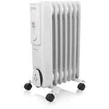 Emerio - produit d'occasion] Refroidisseur d'huile de HO-124421, 1500 w, 3 niveaux dechauffage, thermostat manuel, mobile avecroues, protection