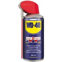 WD40 – Dégraissant multifonction 250 ml – Spray lubrifiant et protecteur – Application précise ou large