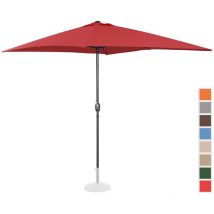 Parasol De Terrasse Protection Solaire Jardin Droit Manivelle Bordeaux 200X300Cm - Bon état