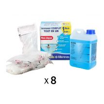 Mareva - Kit traitement piscine complet - Rev-Aqua 30/60 m3 - 8 mois de