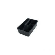 Sp-berner - Plateau de rangement pour produits d'entretien 35,2x22,2x15,1cm gris foncé