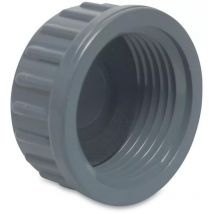 Gewindekappe pvc-u, 1 Zoll ig, 10 bar, grau - Profec