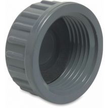 Gewindekappe pvc-u, 2 Zoll ig, 10 bar, grau - Profec