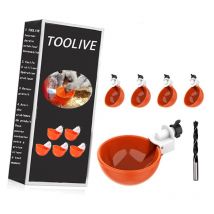 Toolive - Professional Chicken Waterer Cups, Chicken Water Feeder , Automatic Chicken Waterer Kit Suitable for Chick Quail Rabbit Duck Goose Turkey
