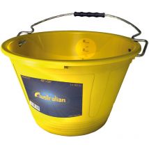 Secchio muratore plastica mastella caldarella 10Lt manico giallo australian