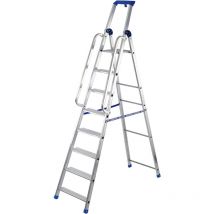 Professionelle Doppelleiter mit Griffen 10 gr. - offen 293 cm/geschlossen 317 cm