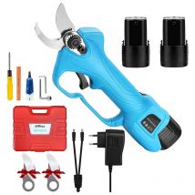 Professionelle Elektrische Gartenschere, 2 wiederaufladbare Lithium-Batterie 2000 mAh, 25 mm (0,98 Zoll) Schnittdurchmesser, für das Schneiden von