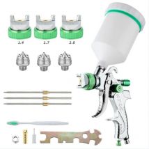 Professionnel Pistolet à Peinture Haute Pression Kit Pistolet à Pulvérisation d'Air Pistolet a Peinture Pneumatique à Alimentation par Gravité - 3