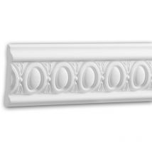 Moldura para pared 151335 Profhome Perfil de estuco Moldura decorativa Moldura decorativa pared estilo Neoclasicismo blanco 2 m