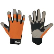 Bradas - Profi Arbeitshandschuhe Tech Gray Kunstleder 10 - Schwarz