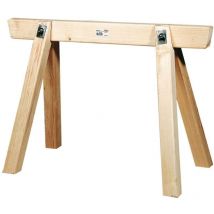 Bauschrage aus Holz, Tragkraft 1000 kg, 1.200 x 700 mm - Triuso