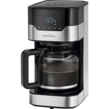 Profi Cook pc-ka 1169 Macchina per il caffè acciaio inox, Nero Capacità tazze=14 Caraffa in vetro