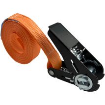 Baumarktplus - Ratschen Spanngurt Spanngurte Orange 1-tlg 4m 0,8t 800kg Schwarzes Schloss