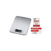 Kw 1061 - Bilancia da cucina digitale, 5 kg, passi da 1 g, funzione tara, colore argento - Proficook