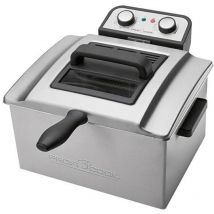 Proficook - pc-fr 1038 Edelstahl-Fritteuse, 3 Körbe, herausnehmbar, 3000 w, Grau
