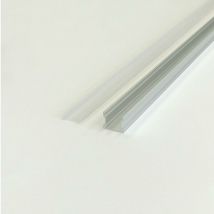 Silumen - Profile Aluminium pour Bandeau led Couvercle Opaque - Unité / 1 m