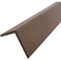 Profil d'angle bois composite pour bardage - Coloris - Chocolat, Epaisseur - 6 cm, Largeur - 6 cm, Longueur - 270 cm