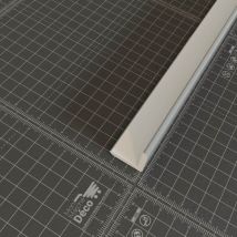 Baguette d'Angle pvc Cellulaire 25 mm - Longueur 2.50 m - Gris, Lot de 5