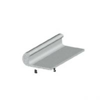 Profil de griffe cm 200 h argent argent 18x1 mm tige de profil en aluminium