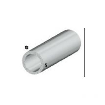 Profil de tube rond cm 100 h argent argent ProfilA s en aluminium 20x1 mm