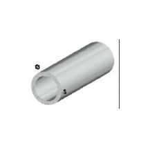 Profil de tube rond cm 200 h argent argent ProfilA s en aluminium 12x1 mm
