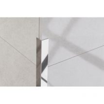 Profil décoratif l angulaire en acier inoxydable 2cm x 270cm - Argent brillant