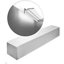 Decor CX197-box modern U-STEPS1 carton 12 pièces Corniche Éclairage indirect design moderne blanc 24 m - Orac