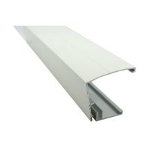 Profil et capot laqués vissables de bordure couverture polycarbonate 10/16/32 mm (2 coloris) - Coloris - Blanc ral 9010, Epaisseur - 16/32 mm,