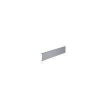Profil façade aluminium à l'anglaise sur mesure hauteur 70 - Décor : Argent Hettich