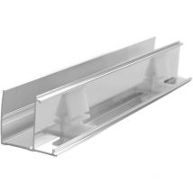 Idralite - Profil mural en aluminium chromé pour cabine et porte de douche h 198