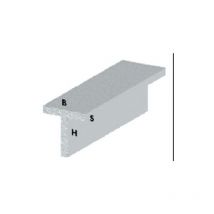 Profil t cm 100 h argent 15x15X1,5 mm profilA s aluminium barre de tige