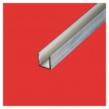 Commentfer - Profile u aluminium 20x40 Epaisseur en mm - 2 mm, Longueur en metre - 1 metre, Sections en mm - 20 x 40 mm