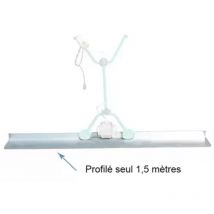Profilé aluminium 1.5 m pour règle vibrante Imer