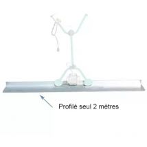 Profilé aluminium 2 m pour règle vibrante Imer