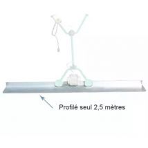 Profilé aluminium 2.5 M pour règle vibrante IMER
