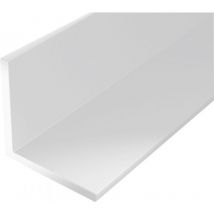 Profilé angle plastique 2000/10x10mm blanc