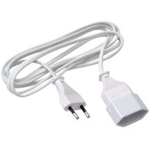 Rallonge 2X0.75PVC 2.5M blanc Profile 790222494