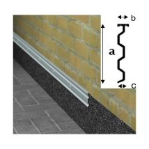 Profilé de raccordement mural pour les feuilles epdm