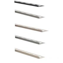 Profilé de finition décoratif jolly-ts - Coloris : gris - Longueur: 2,5 m - Hauteur: 12,5 mm (prix au ml)