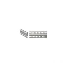 Mat Inter - Profile fixmi alu anodise argent brillant Epaisseur: 8 mm - Longueur profilé: 1 m