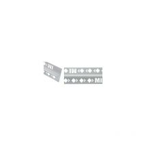 Mat Inter - Profile fixmi alu anodise argent mat Longueur profilé: 2m50 - Epaisseur: 12 mm