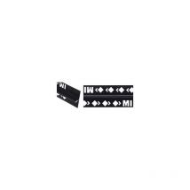 Mat Inter - Profile fixmi alu anodise noir mat brosse Epaisseur: 8 mm - Longueur profilé: 2m50
