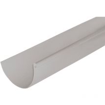 First Plast - Profilé gouttière pvc 33 demi-ronde en 4m - gris