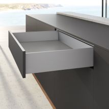 Kit avantech you hauteur 139 mm - Attaches façade : Sans - Décor : Argent - Longueur : 550 mm Hettich