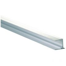 Profilé obturation pour plaque polycarbonate alvéolaire épaisseur 32 mm - Coloris - Aluminium, Longueur - 98 cm