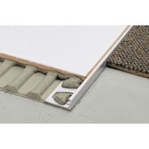Profilé pour revêtement de sols schiene - Aluminium naturel anodisé mat - Hauteur 4,5 mm - Barre de 2,5 m - Prix au ml