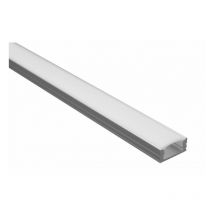 Ecolife Lighting - Profilé led - Série U07 - 1,5 mètre - couleur Alu - Diffuseur opaque