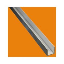 Profile aluminium u 6060 brut Choisissez votre longueur - 3 metres, Dimension - 20 x 20 x 20 mm, Epaisseur en mm - 2 mm
